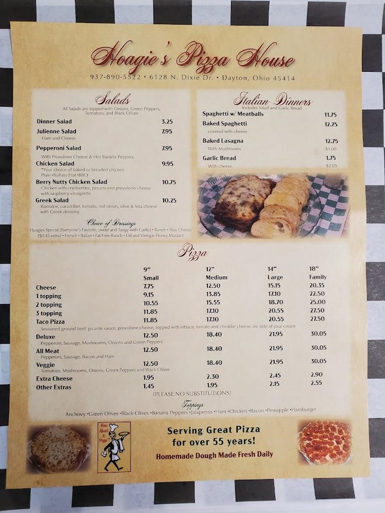 Hoagie's Pizza House,Inc. Dinner Salad
